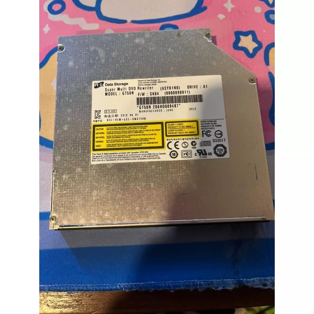 Original Gravadora Gt80n Cd Dvd Sata S/frontal Para Notebook (Usado)