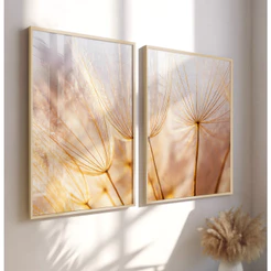 Quadro Decorativo Sala Quadro Dente De Leão Quadros Decorativos Quarto Dupla De Quadros Com Moldura