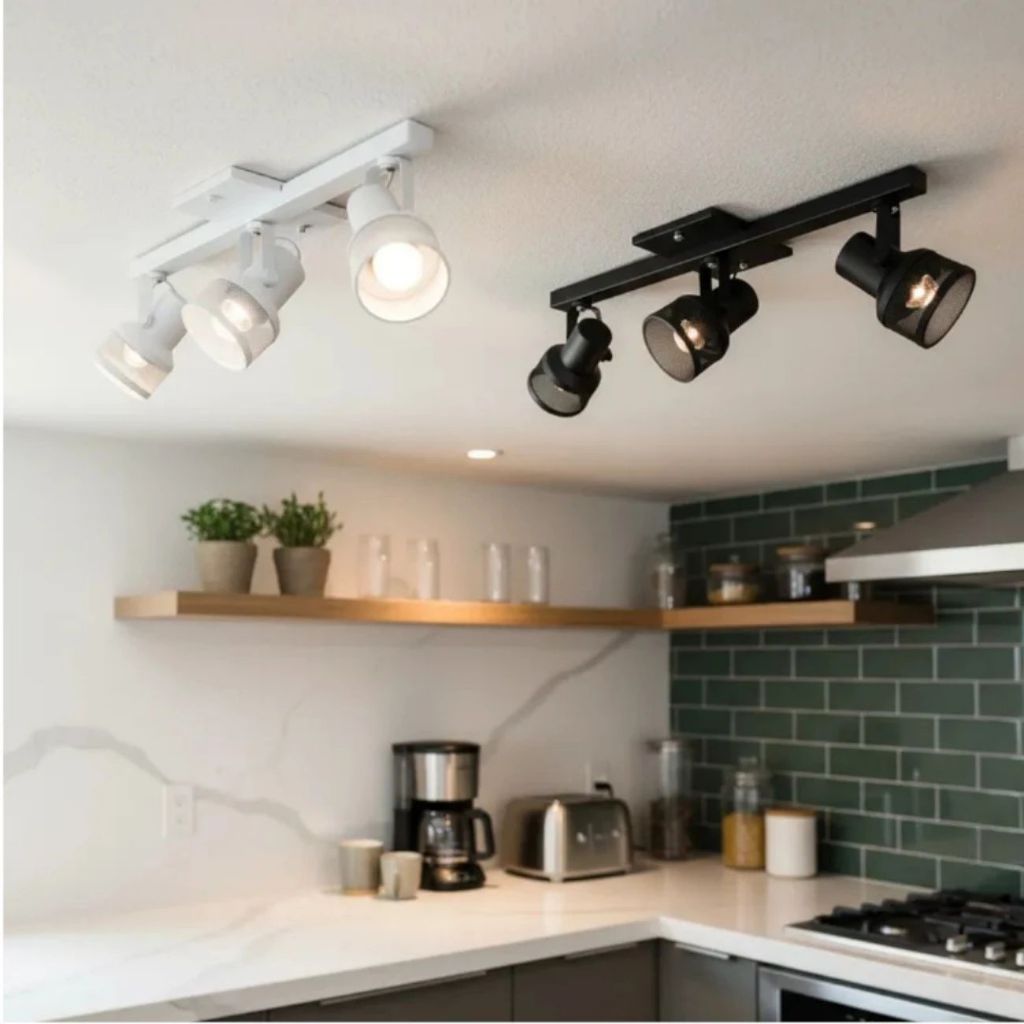 Spot Trilho 3 Lâmpadas para Teto Sobrepor Iluminação Moderna em Oferta na Shopee