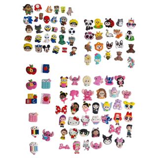 20 Aplique emborrachado porta lápis apliques enfeites para lapis caneta laçõs tiaras chinelos tamancos mochila estojo em Oferta na Shopee