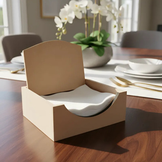 Porta Guardanapo MDF 6mm com Tampa Articulada 15x15x5,5 Para Pintura e Decoração em Oferta na Shopee