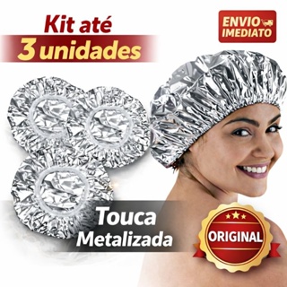 kit Toucas Metalizada Para Cabelo Plast Leo –Mantém o Calor Hidratação Profunda e Brilho Intenso em Oferta na Shopee