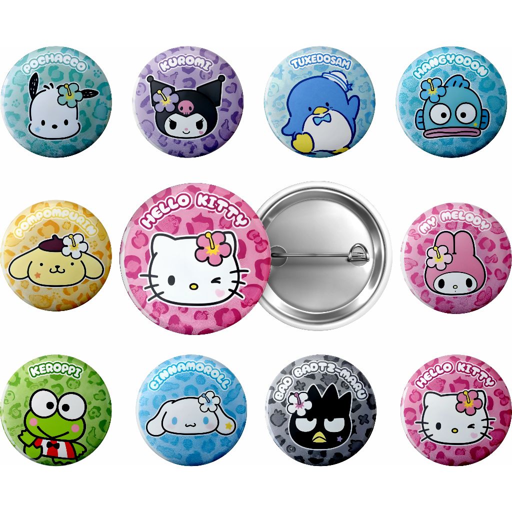 Kit 10 Broches Personalizados Botton 3,5cm Hello Kitty em Oferta na Shopee