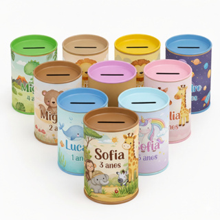 Cofrinhos Personalizados Infantil Para Lembrancinha De Festa - Diversos Temas em Oferta na Shopee