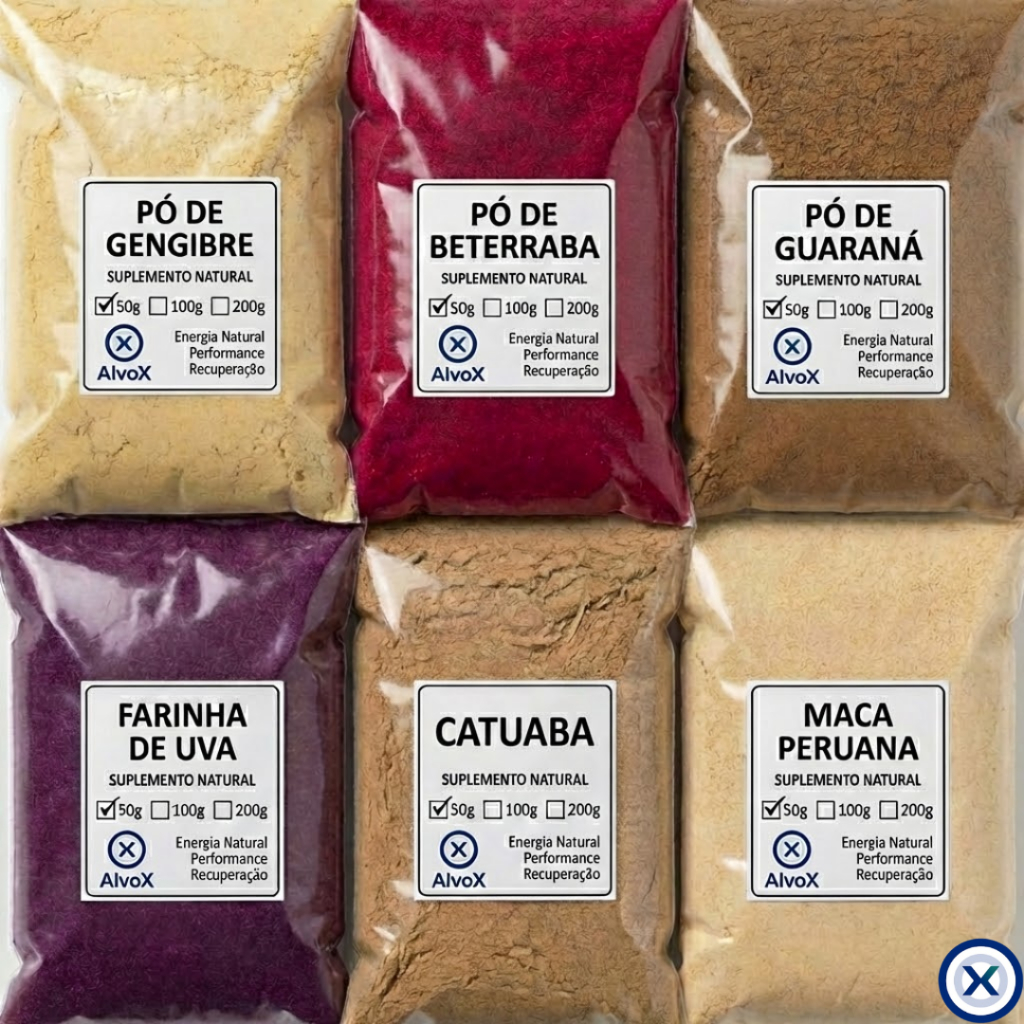 Kit Super Energético Pré Treino Natural Gengibre Maca Peruana Guaraná Catuaba Beterraba Uva em Oferta na Shopee