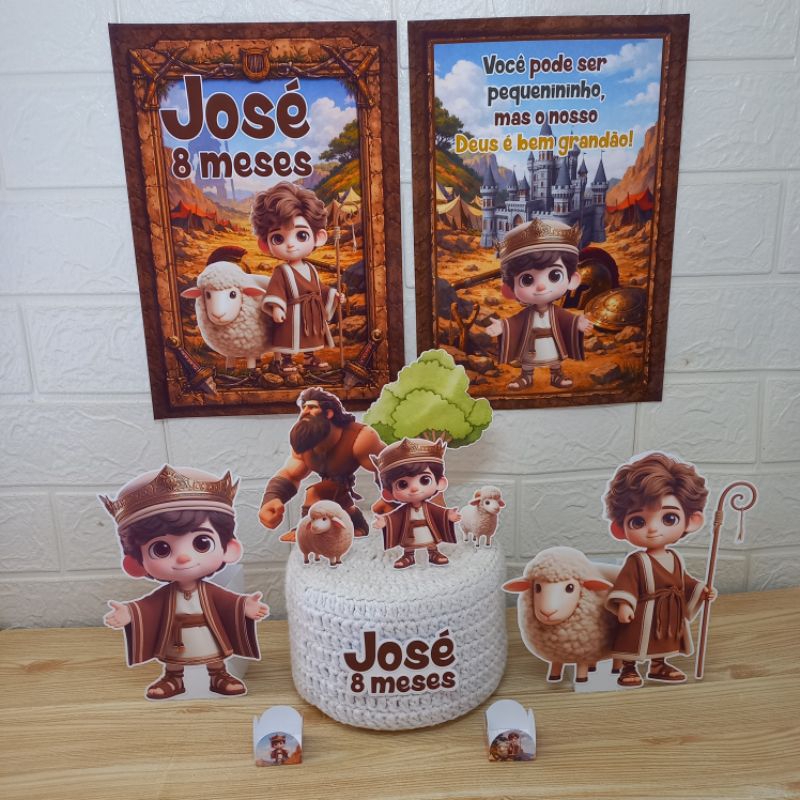 Kit Mesversário O Rei Davi/Kit Mesversário Davi e Golias