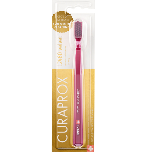Escova Dental Velvet Curaprox CS 12460 Original Cerdas Ultramacias Cores Aleatórias (1, 2 ou 3 UNIDADES)