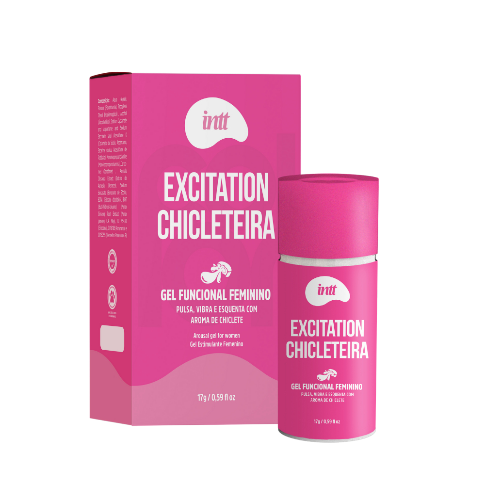 Gel Excitation Chicleteira Intt  17ml Mulher Funcional Feminino Intt Wellness Excitante
