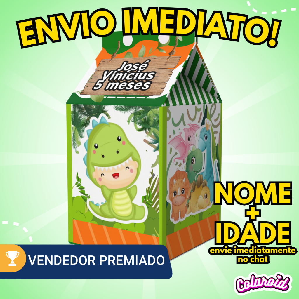Kit Caixinhas Milk Personalizadas - Todos os Temas - Lembrancinha de envio rápido em Oferta na Shopee