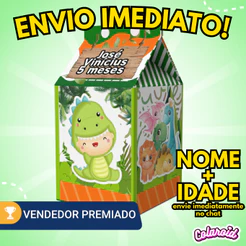 Kit Caixinhas Milk Personalizadas - Todos os Temas - Lembrancinha de envio rápido