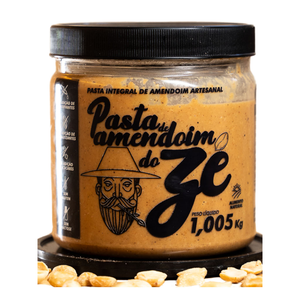 Pasta de amendoim integral do ZÉ feita na hora 1kg em Oferta na Shopee