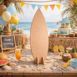 DISPLAY MDF PRANCHA SURF 1MT Festa Cenário Decoração Pegue Monte