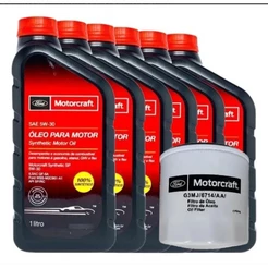 Kit 6 Litros Óleo 5W30 100% Sintético SP + Filtro de Óleo - Original Motorcraft