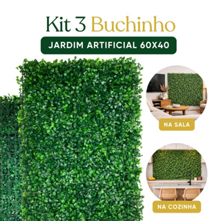 Jardim Vertical Buchinho 60x40 | 3 Placas | Mais Cheio | Acabamento Bonito em Oferta na Shopee
