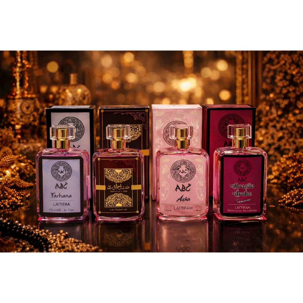 Kit 4 perfume feminino árabe 100ml cada