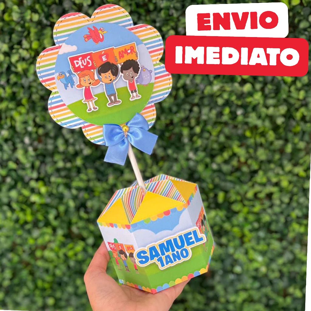 ENVIO RÁPIDO Kit Centro de mesa 3 Três Palavrinhas Personalizado Arranjo Enfeite Cachepô Lembrancinh