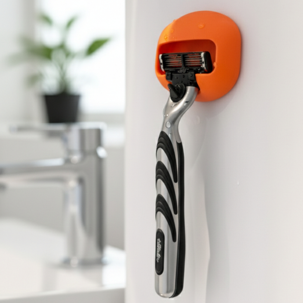 Suporte Para Parelho De Barbear Lamina Gillette Gilete Prestobarba Fita 3M