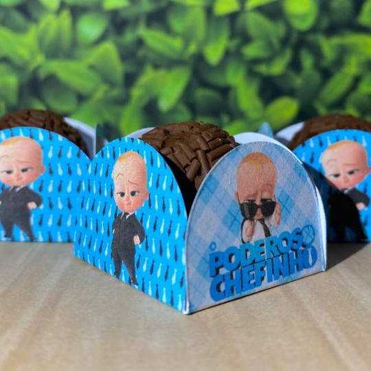 50 forminhas personalizadas 4 pétalas de doce brigadeiro festa aniversário O PODEROSO CHEFINHO - TEMOS TODOS OS TEMAS