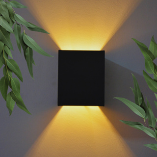 2 Arandela Slim 2 focos Alumínio Parede Muro Interno Externo pol em Oferta na Shopee