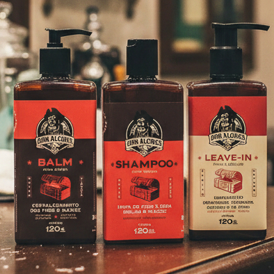 Kit Balm E Shampoo Para Barba ,leave In Para Cabelo