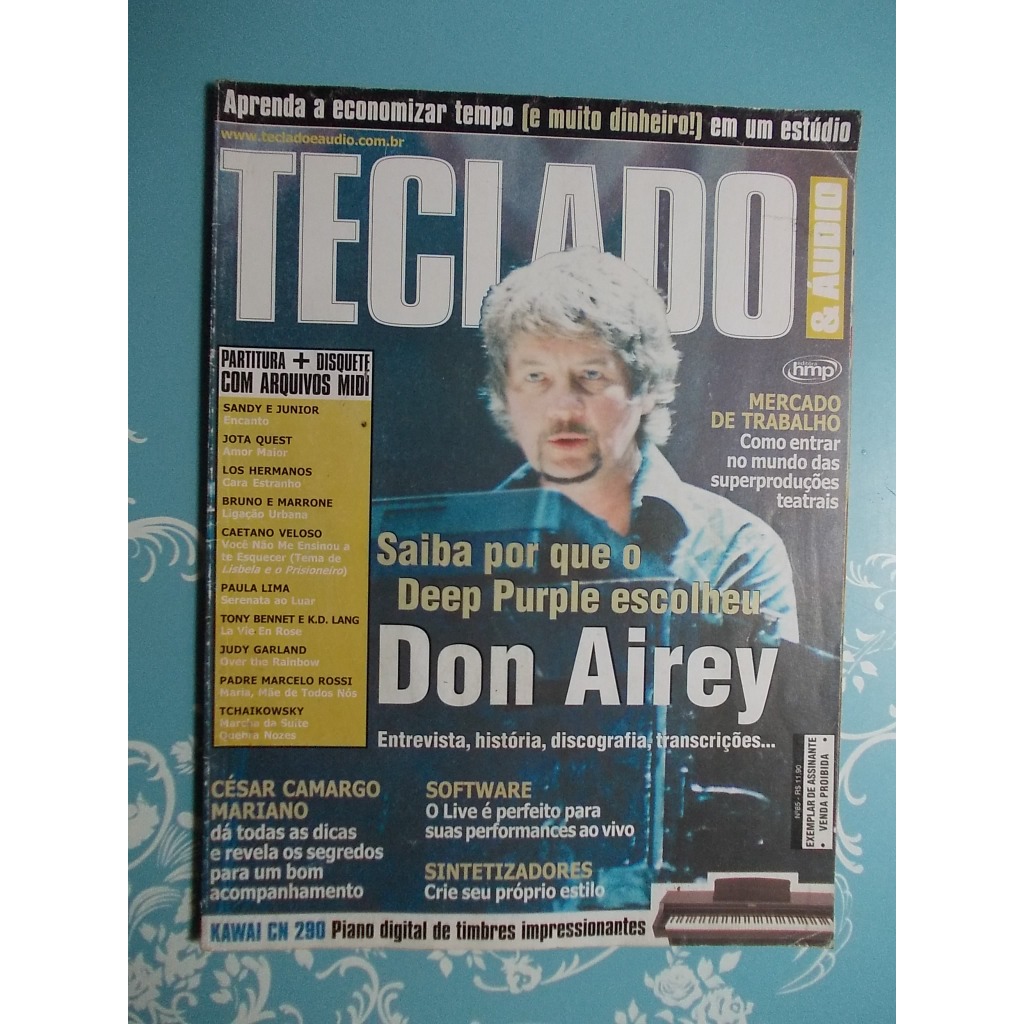 Teclado Don Airey. César Camargo Mariano. Jota Quest. Padre Marcelo, Paula Lima. Caetano. Judy Garland. Sandy e Junior
