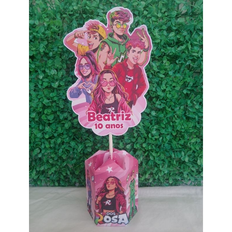 CENTRO DE MESA DOS ROSA /PEGUE E MONTE / LEMBRANCINHA PARA FESTA INFANTIL PERSONALIZADO TEMA DOS ROSAS