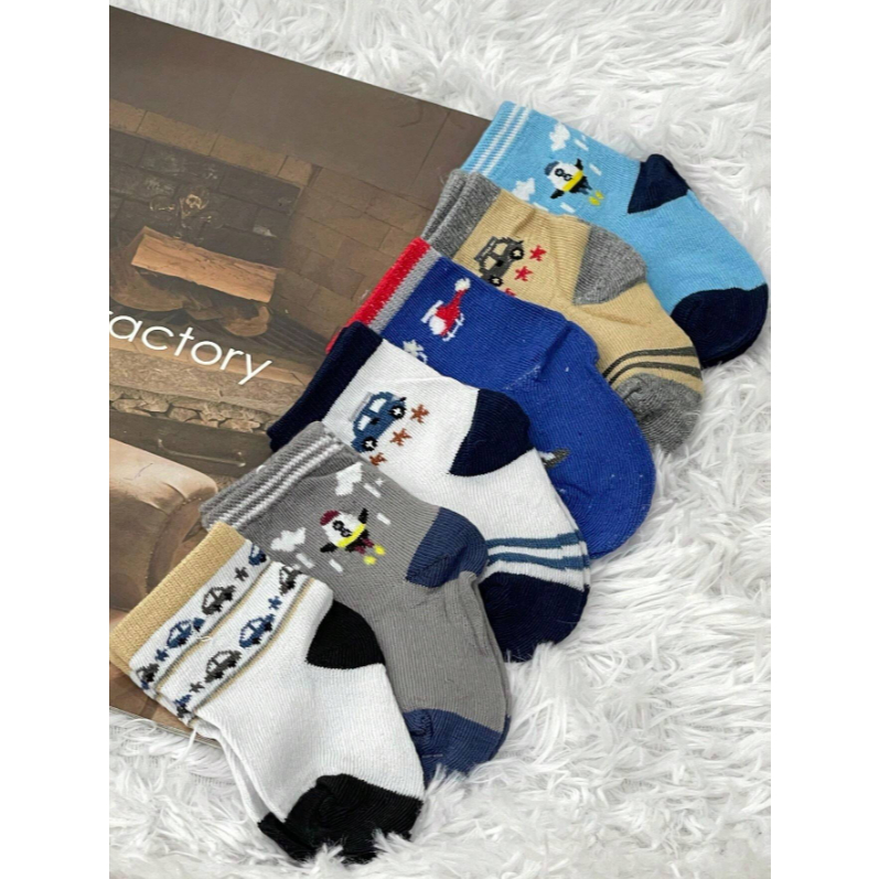Kit 24 Pares Meia Infantil Menino Algodão 2 a 10 Anos Pronta Entrega