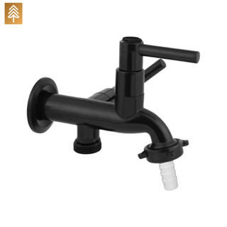 Torneira 2 saídas - Maquina de Lavar e Tanque Área de serviço Preta 1/4 de volta em ABS em Oferta na Shopee