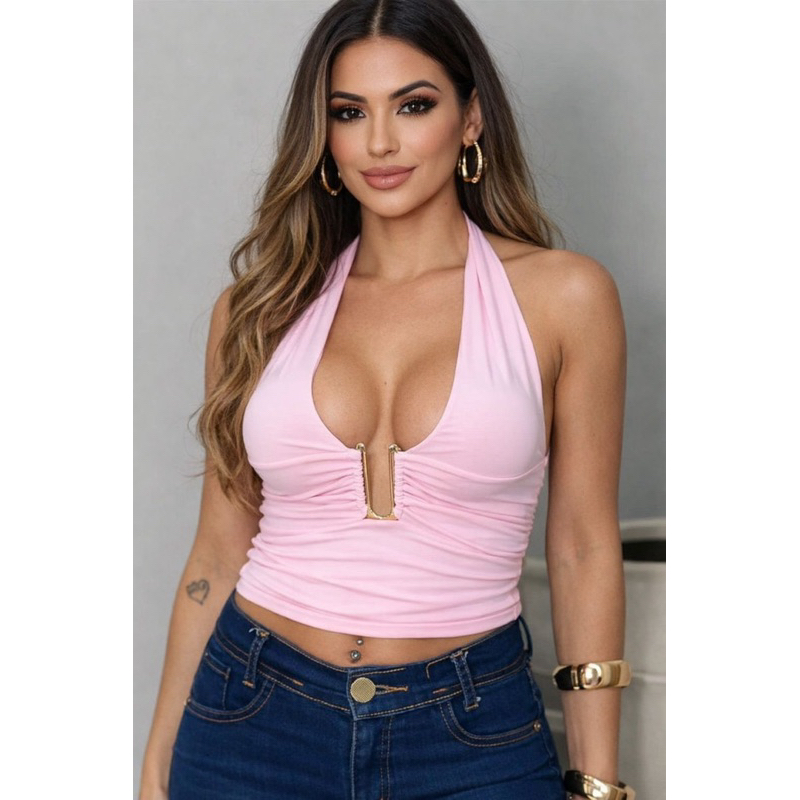 Blusa Cropped Feminina