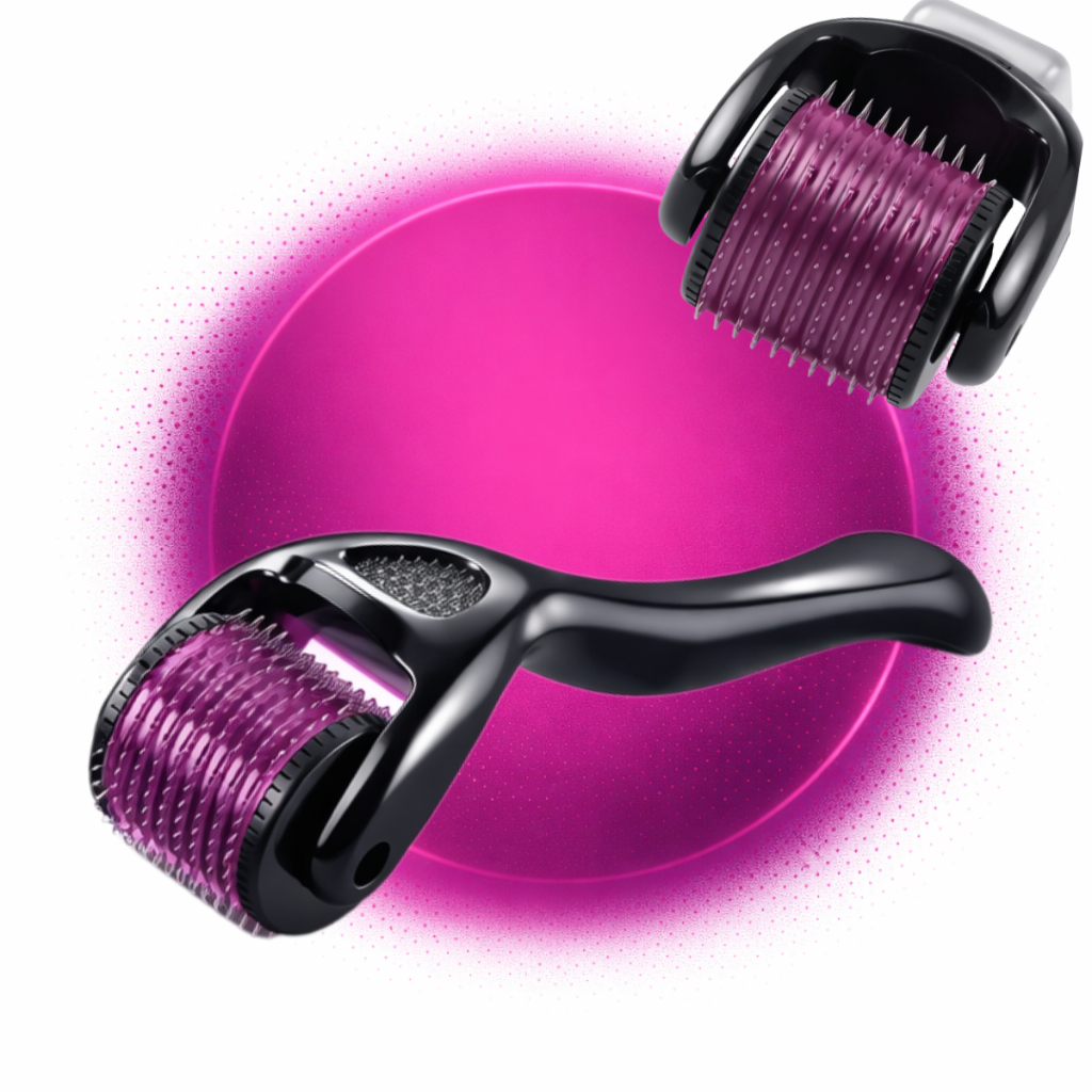 Kit 1 DermaRoller MicroAgulhamento Rolo Agulha System 540 Original Anvisa Preencher Falha Cabelo e Barba Tirar Cicatrize em Oferta na Shopee