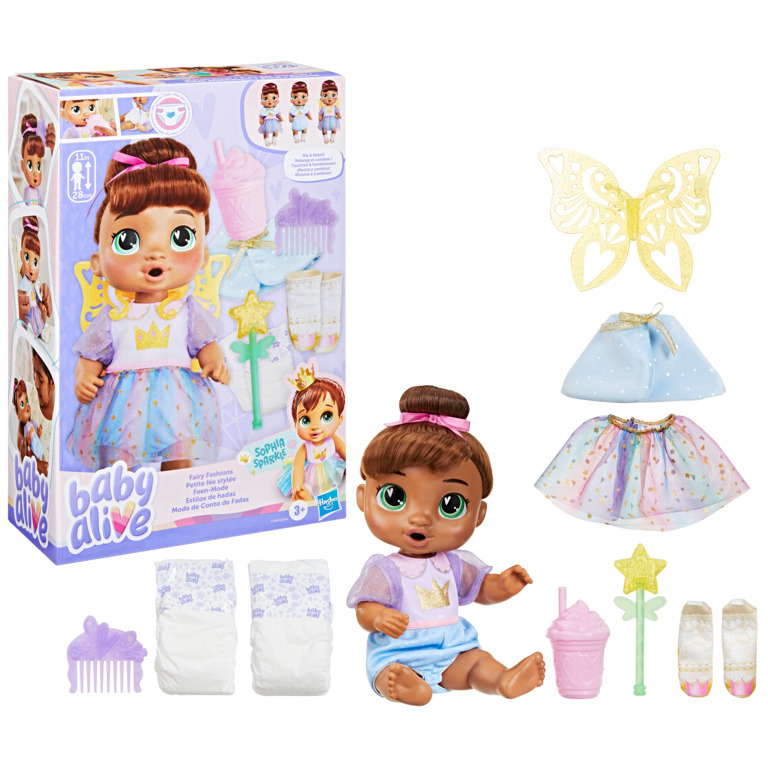 Boneca Baby Alive Sophia Sparkle Fairy Fashions - Hasbro G1456