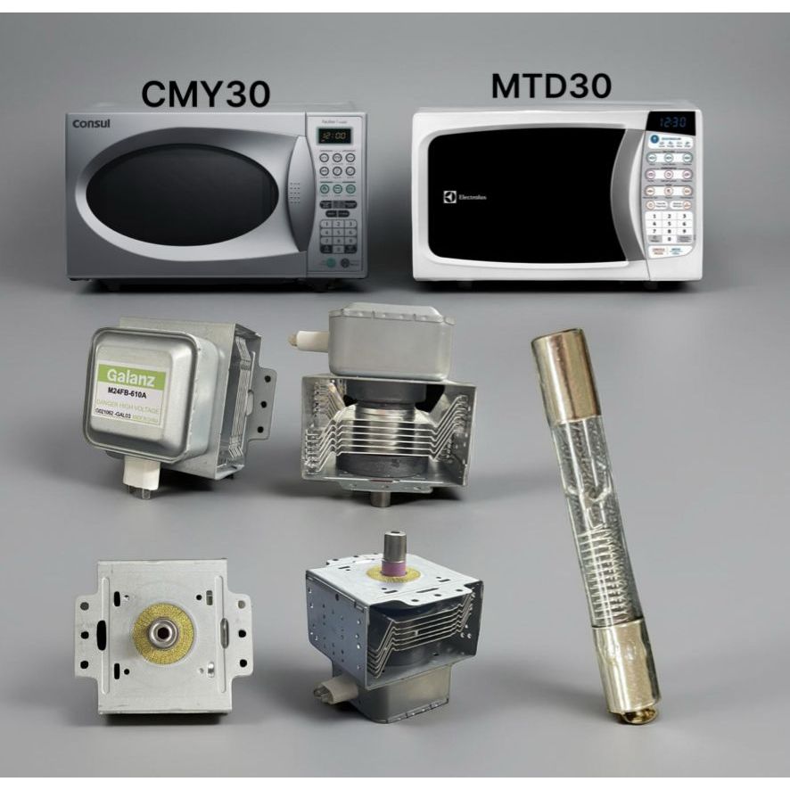 Peças Microondas CMY30 / MTD30 Magnetron Galanz M24FB-610A + Fusivel de Vidro 0.8A