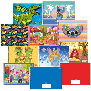 CADERNO DE DESENHO CARTOGRAFIA ESCOLAR JANDAIA em Oferta na Shopee