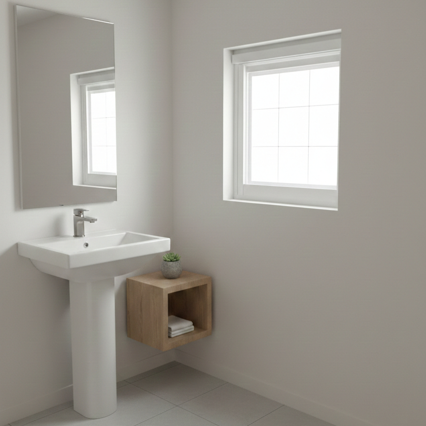 Janela Vitro Maxim Ar Quadrado Com Grade E Fecho Aço Basculante 50x50 Envio Imediato