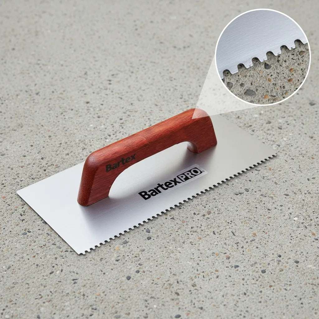 Desempenadeira Em Aço P/ Pastilha De Vidro Azulejista Pedras e Revestimentos 29x11cm 3mm Em U