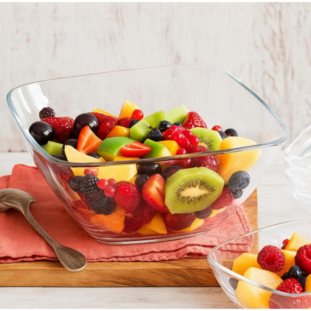 Saladeira Vidro Nadir 2,7L Quadre Duralex – Beleza e Durabilidade para sua Mesa