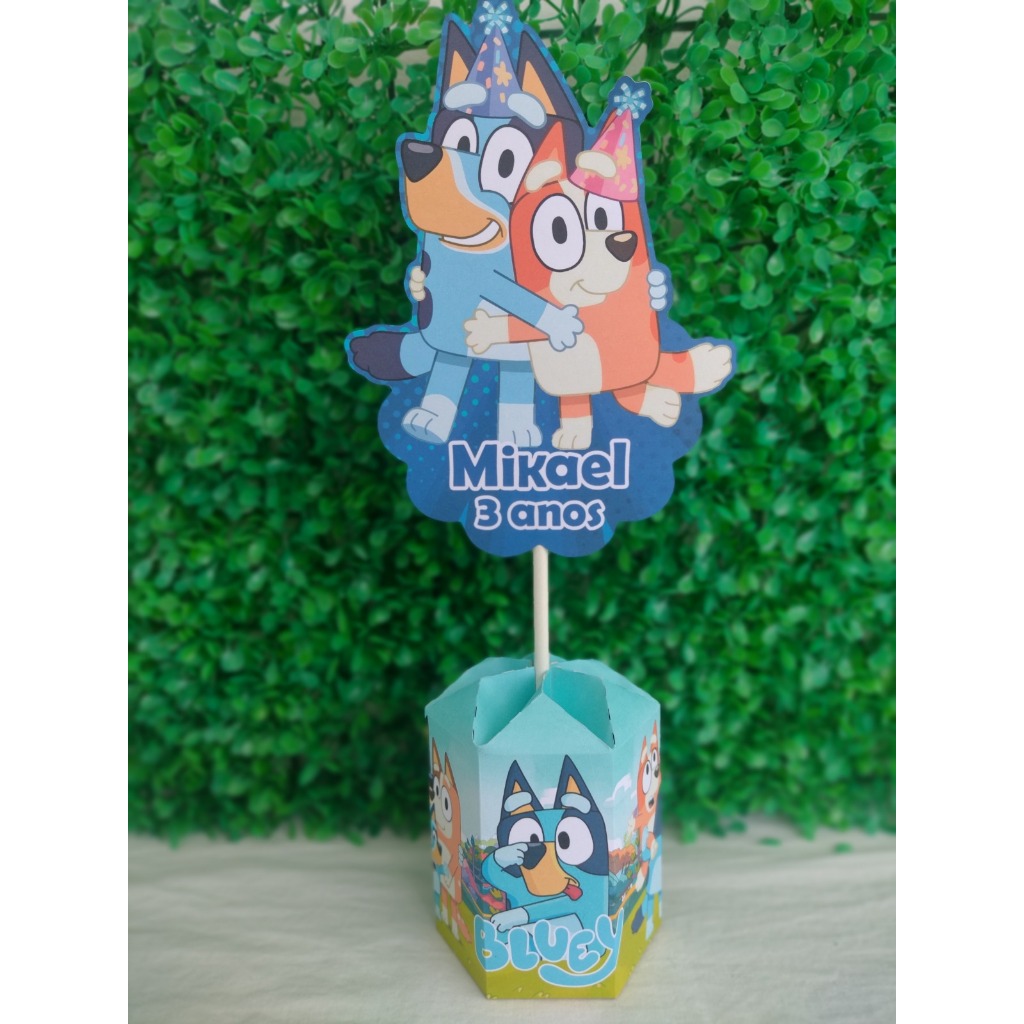 CENTRO DE MESA BLUEY( PEGUE E MONTE )enfeite de mesa para festa infantil bluey /lembrancinha de aniversario