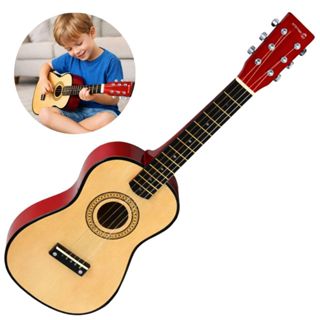 Violão Madeira Infantil Semi Profissional Com Cordas Em Aço Mini Violão Criança Brinquedos Menino em Oferta na Shopee