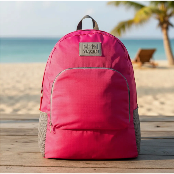 Mochila Dobrável para Viagem Estampa Lisa - Jacki Design em Oferta na Shopee