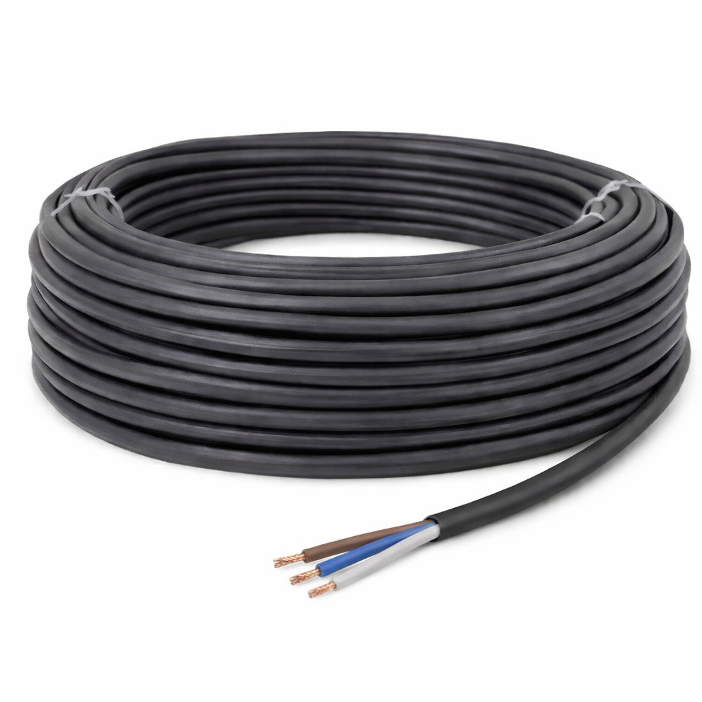 KIT 25 METROS CABO PP FLEXICOM 3X1,5 mm2 PT COBRECOM