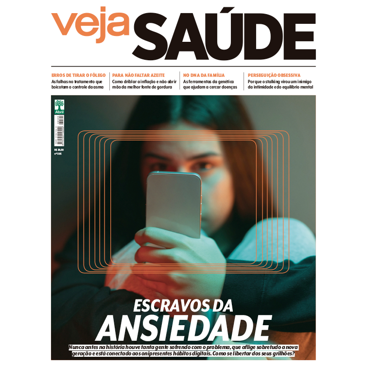 Revista Veja Saúde nº 505 - Julho 2024 - Editora Abril - Escravos da Ansiedade
