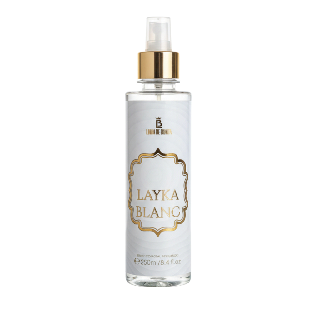 Body Splash Layka Blank 250ml Morango Âmbar Linda De Bonita
