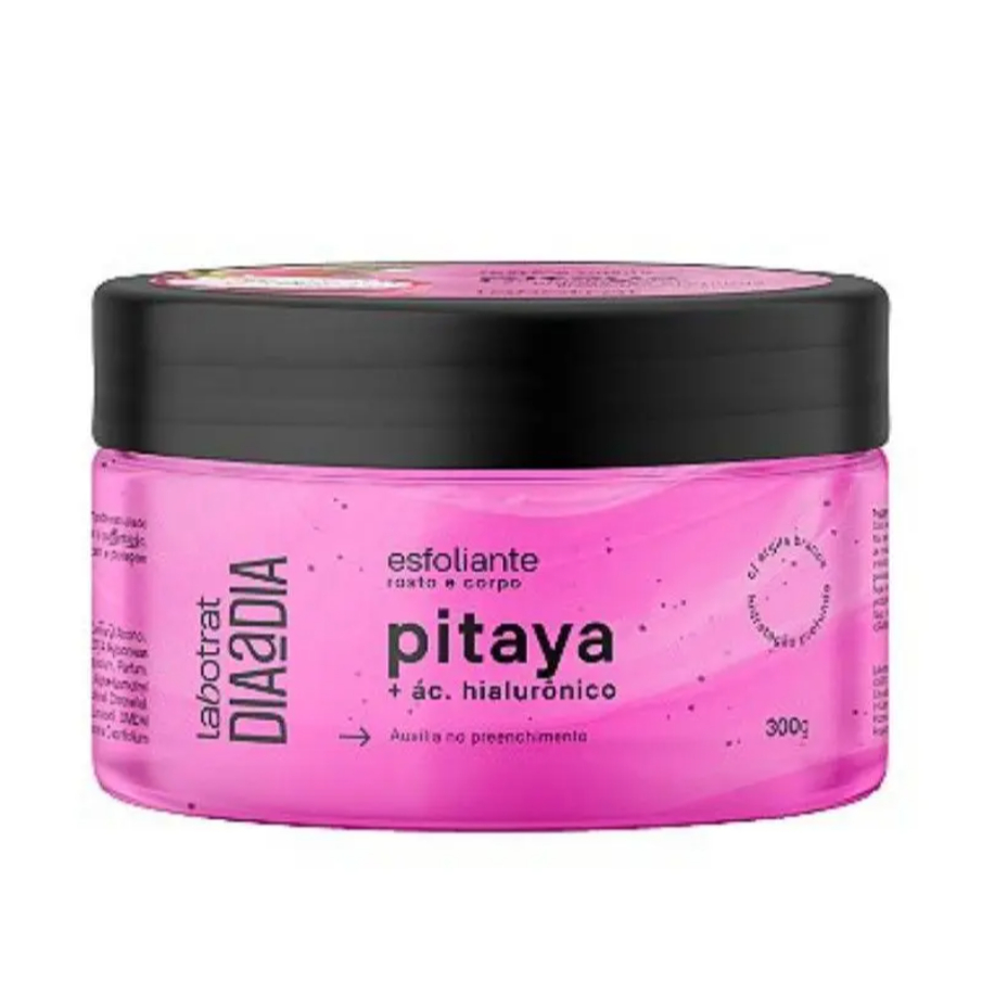 Esfoliante corpo e rosto Labotrat Pitaya 300g com Ação Antioxidante para Pele Mais Radiante