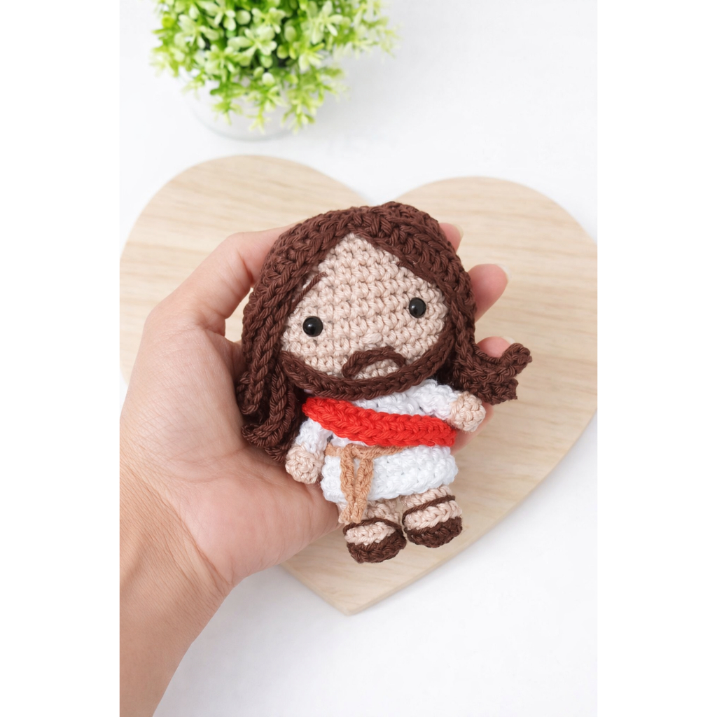 Mini Jesus Amigurumi/ The Chosen chaveiro