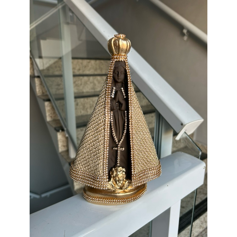 Imagem de Nossa Senhora Aparecida delicada para presente/convite casamento