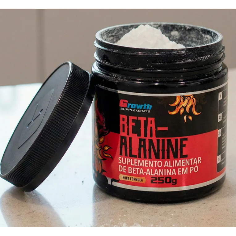 Beta Alanina 250g Growth Supplements - Sem Sabor Em Pó Original e com Nota Fiscal