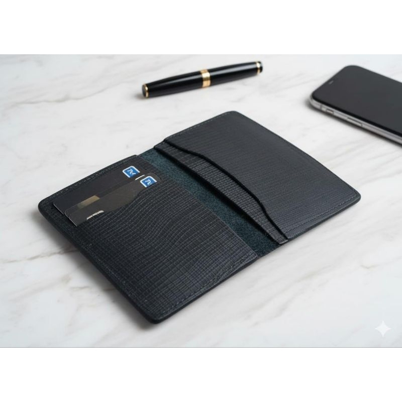 Carteira Porta cartões Slim COURO LEGÍTIMO Texturizada