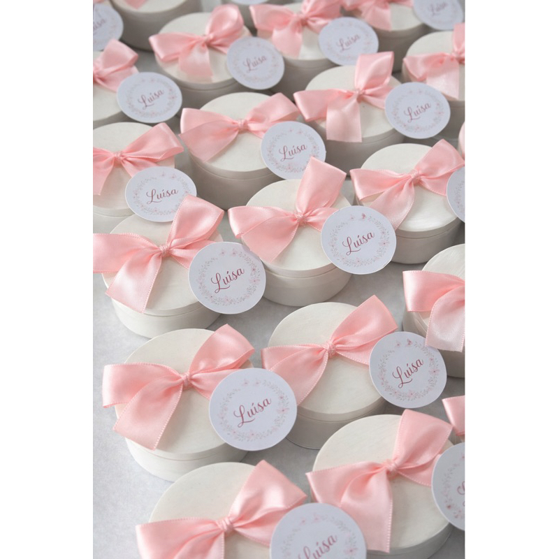 30 Mini Velas, Pote Gesso Lembrancinha Personalizada, maternidade, aniversário, chá de bebê/revelação, outros