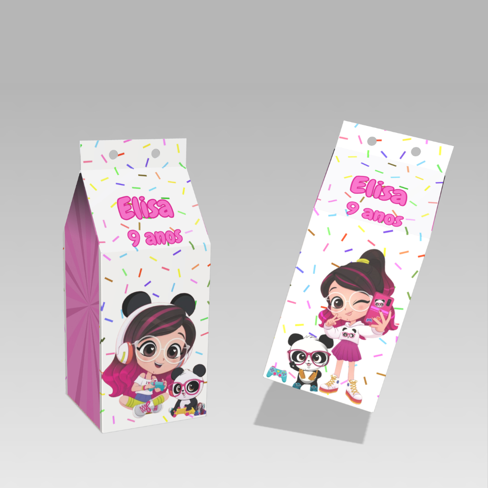 Caixinha MILK Lembrancinha Sacolinha Personalizada Luluca