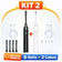 Kit Escova de Dente Elétrica 2 Unidades | IPX7 À Prova dÁgua + 7 Modos + 8 Cabeças | Recarregável Ns